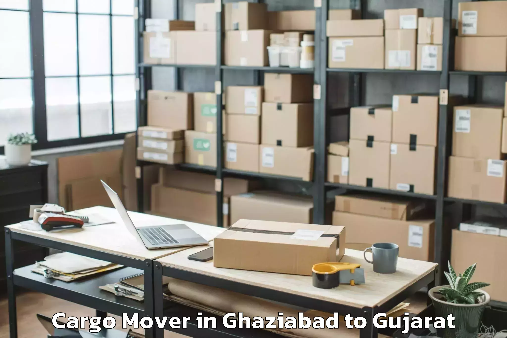 Leading Ghaziabad to Visavadar Cargo Mover Provider